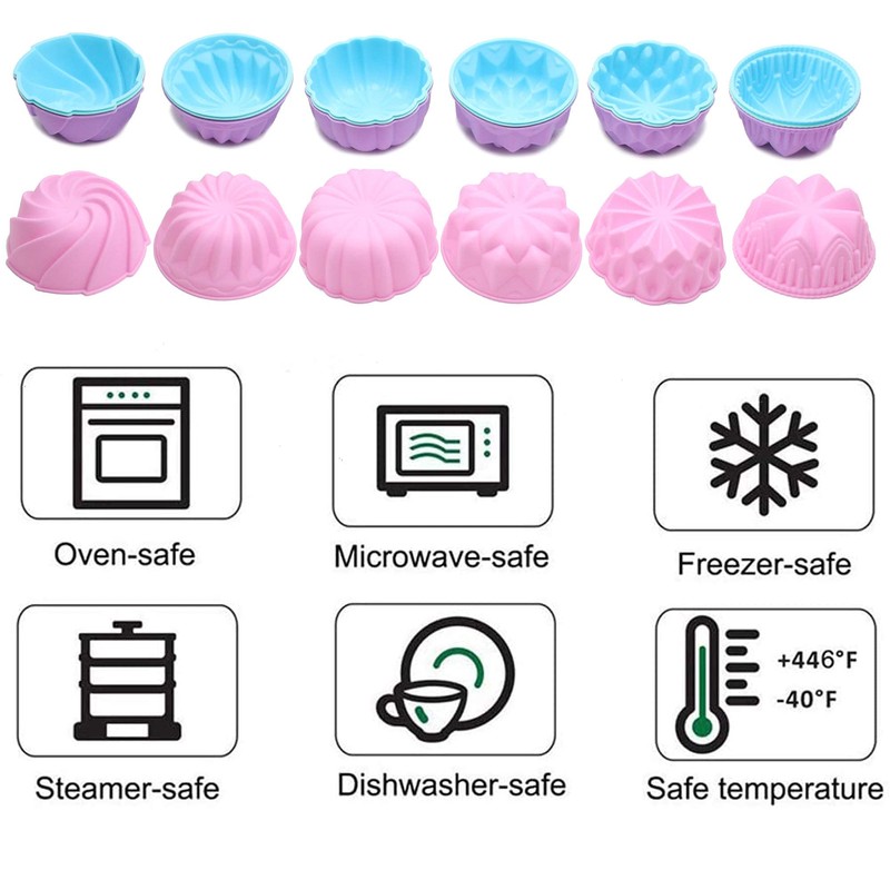 To encounter Silicone Cupcake Baking Cups, Food Grade Non-Stick Muffin