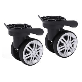 Alomejor Suitcase Wheels, 1 Pair Mute Suitcase Casters with 9 x Screw for A19 Mute Double Row Wheels