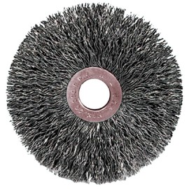 Weiler 15111 1-1/4" Crimped Wire Wheel, 006" Steel Fill, 1/4" Arbor Hole, Made in The USA (Pack of 10)