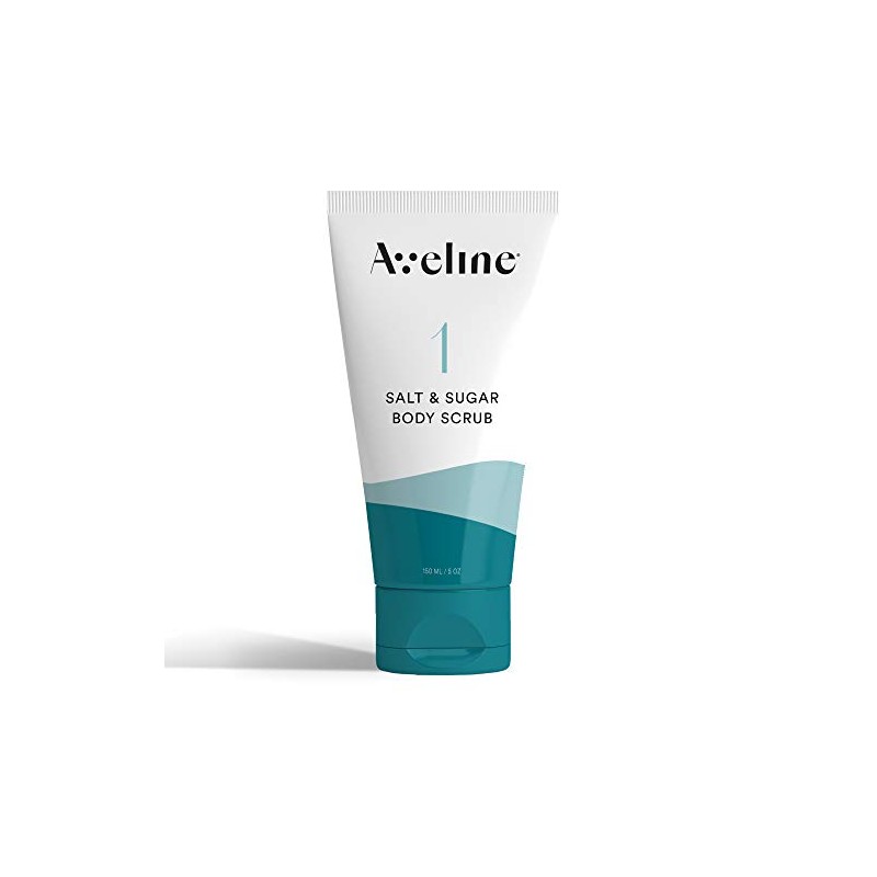 Aveline Exfoliante Exfoliante Corporal para Mujer con Sal y azúcar,
