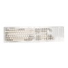 Keyboard Keycaps Retro Grey White 122 Keys PBT Theme Keycap