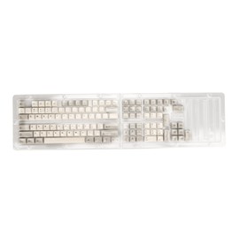 Keyboard Keycaps Retro Grey White 122 Keys PBT Theme Keycap XDA Height Sublimation DIY Keycaps for Mechanical Keyboard