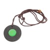 Volcanic Lava Energy Stone Pendant Green Core Promote Circulation Adjustable