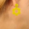 Daisy Earrings for Women Acrylic Flower Earrings Double Daisy Drop