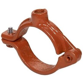 Anvil Copper Epoxy Pipe Hanger, 1/2" 3/8" Rod, 180 Lb, Hinged, Single Closure