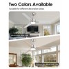 52 inch Ceiling Fans with Lights and Remote, Brushed Nickel