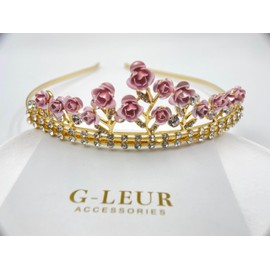 Pink Blossom Tiara Shaped Headband for Girls