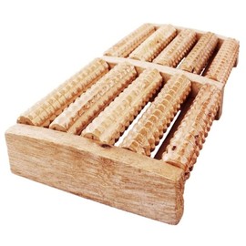 Wooden Foot Feet Roller Wood Care Massage Reflexology Relax Relief Massager Spa HTUK®