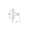 GROHE Start 41173DC0 Bathrobe Hook (Material: Metal, Concealed Fixing, for