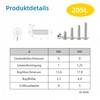 WZHUIDA M8 x 30 mm Screws, Stainless Steel Rounded Head