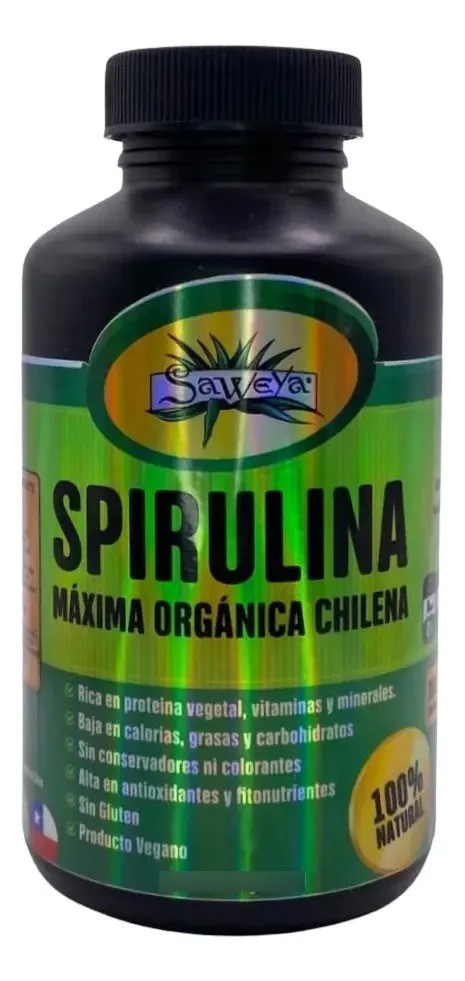 3 Pack Spirulina Máxima Orgánica Chilena 300tabs 150gr Cu.