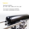 LLNSEAUTO Pair of 1/4" NPT 12V/24V DC Air Compressor Pressure