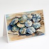 Caroline's Treasures DAC2821GCA7P Sand Dollars Greeting Cards Pack of 8