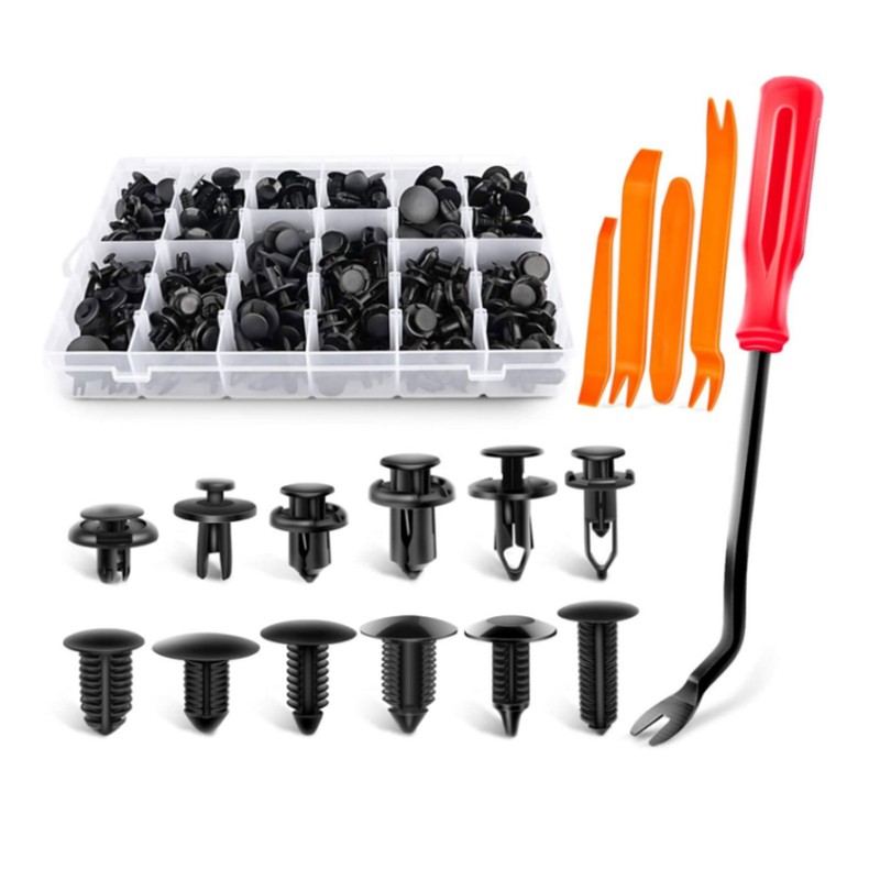 240Pcs Bumper Retainer Clips Plastic Rivets Car Fasteners Push Retainer