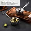 Butter Warmer Pot, All-in-One Milk Pot with Flat Induction Base,