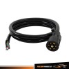 Antoc Tool 6ft 7-Pin 7 Prong Trailer Plug Cord Wire
