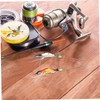 Kisangel 4pcs Shrimp Baits Realistic Soft Fishing Lures Hooks for