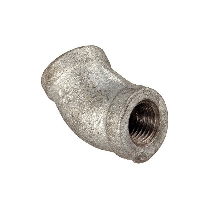Anvil 8700126504, Malleable Iron Pipe Fitting, 45 Degree Elbow, 1/4"
