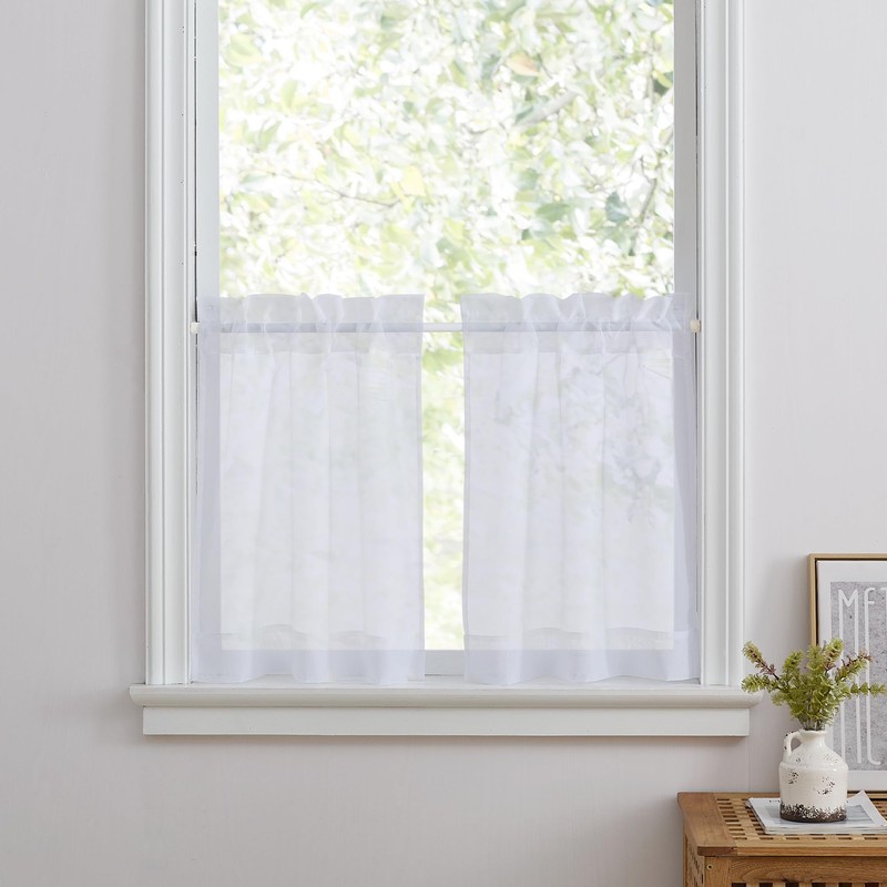 PONY DANCE Window Curtains Kitchen Transparent Curtains Short Window Curtains