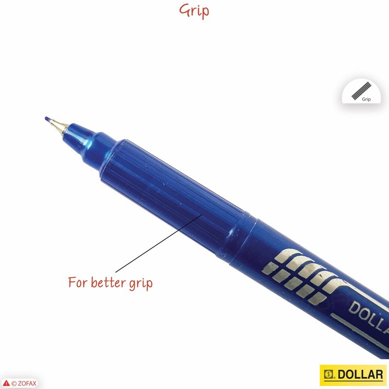 Fineliner Pens, BLUE, Pack of 10, Extra Fine Point (0.3mm),