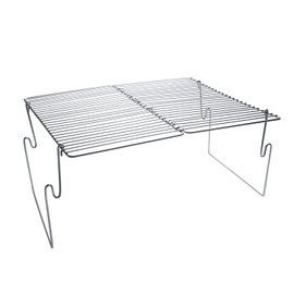 Tentock Portable Charcoal Barbecue Picnic Grill Camping Folding Grill Stainless Steel Outdoor Flatbar BBQ Grill Windproof Camping Grills with Carry Bag for Garden Hiking Picnic Fishing