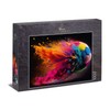 Ulmer Puzzleschmiede - Football Puzzle Volltreffer - Colourful Exploding Football