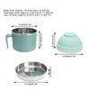 Portable Lunch Box Double Layer Thermal Noodle Bowl with Handle