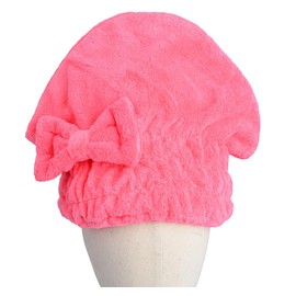 HOPESHINE - Gorro de microfibra para mujer, mojado corto o largo rizado, súper absorbente, secado rápido, turbantes para niñas, antiencrespamiento (rosa rojo, 1)
