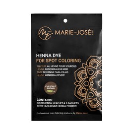 Marie-José & Co Henna Dye Set - Professional Henna Tint for Spot Coloring - Good for 50 Applications (Chestnut)