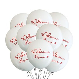 12 Count Welcome Home Balloons, Homecoming Party, New House Party, Real Estate Open House Party Decoration, Welcome Home Birthday Latex Balloons