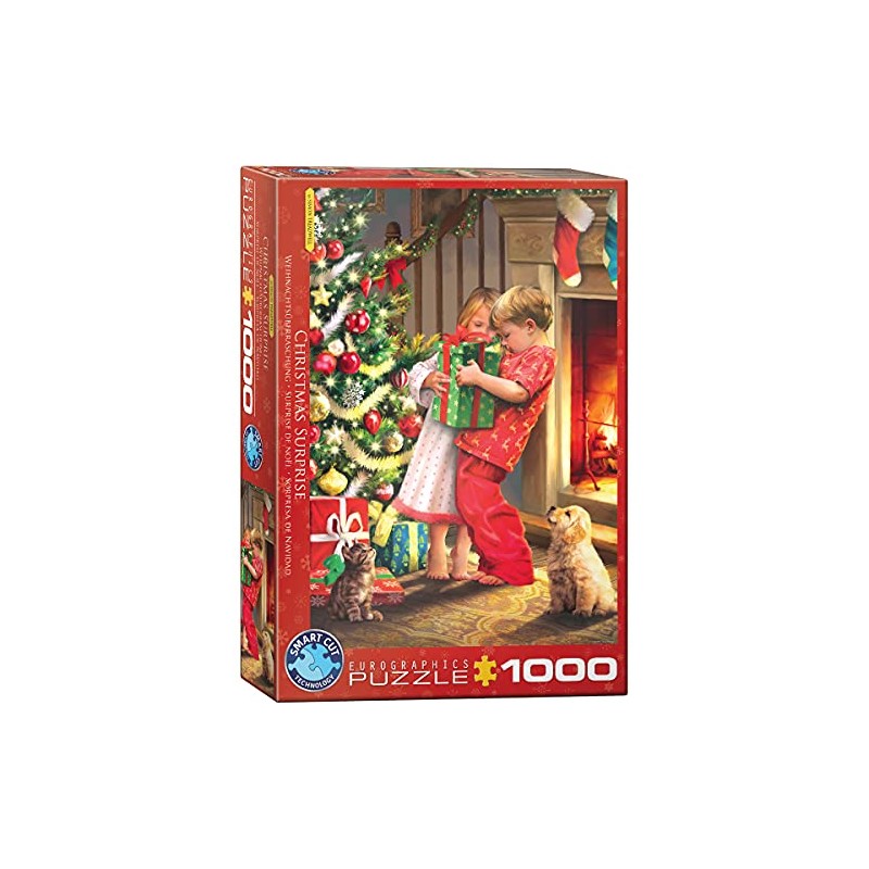 Eurographics 1000 Pieces - Christmas Surprise by Simon Tread, White