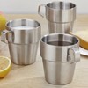 Stainless Steel Camping Cup Set of 4 Double Layer Coffee