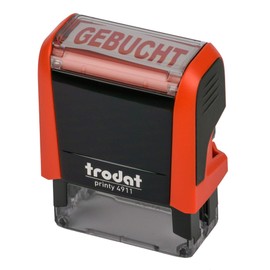 Trodat Printy 4912 Fire Red Booked Red