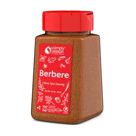 USimplySeason Berbere Spice, 4.8oz - Ethiopian Inspired Blend for Hearty Stews & Meats - Vegan, Non-GMO, Crafted in USA