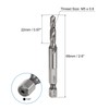 sourcing map Combination Drill and Tap Bit, Metric M5 x