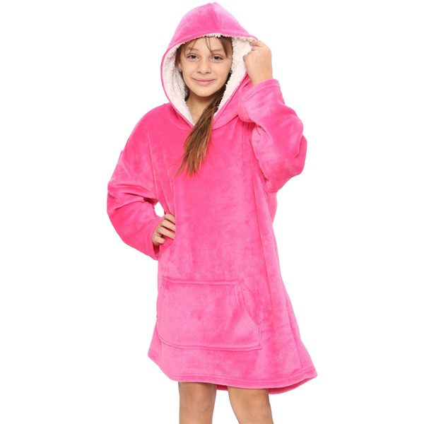 A2Z 4 Kids Girls Boys Oversized Hoodie Snuggle Blanket Super