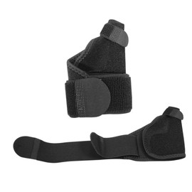 KOMBIUDA 1pc Sports Thumb Support Brace for Rehabilitation and Fracture Breathable Wrist Thumb Sleeve for Home and Sports Use Black