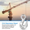 sourcing map Eye Grab Hook, 5/16" 316 Stainless Steel Chain