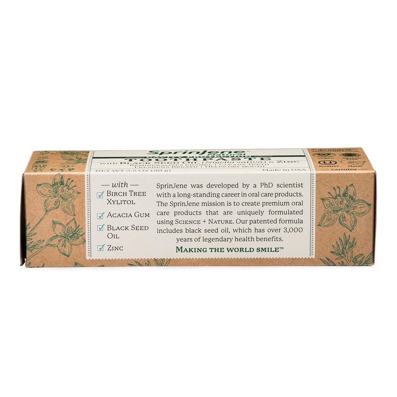 SprinJene Natural Fluoride Toothpaste – Natural Toothpaste for Gum Health