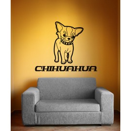 Vinyl Wall Decal Sticker Chihuahua OS_AA620s