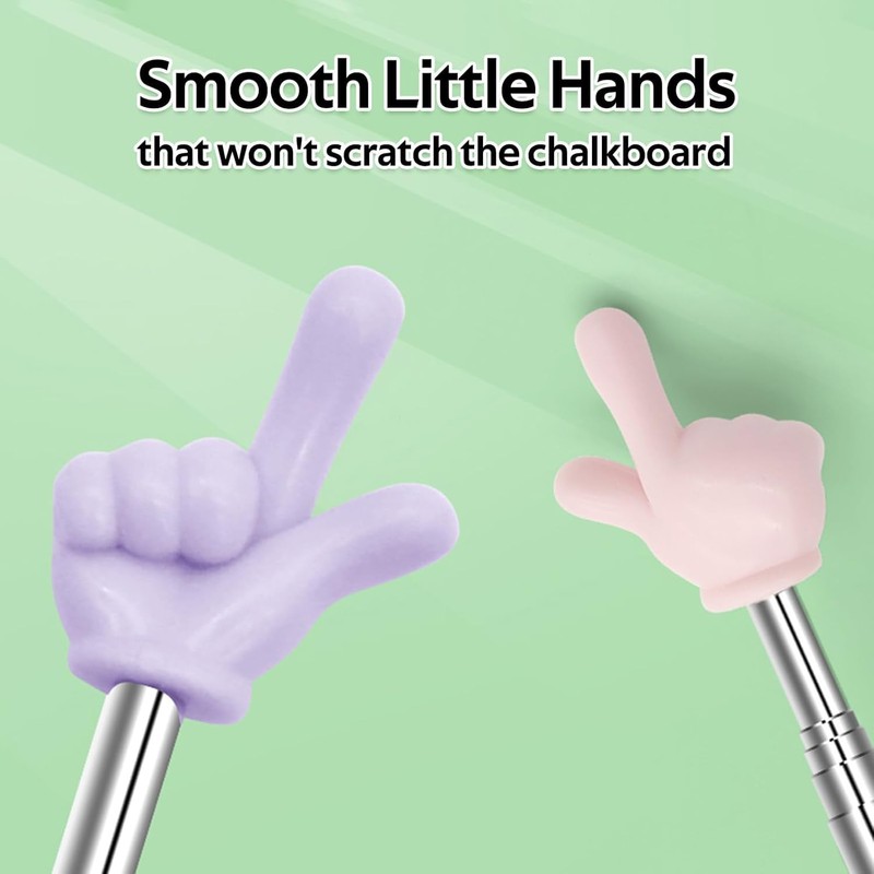 10PCS Telescopic Teachers Pointer, BetterJonny Extendable Hand Finger Pointer Stick