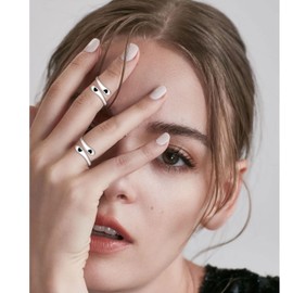 925 Sterling Silver Mom Rings: Always My Mother Forever My Friend Rings Gifts for Mom From Daughter Son Adjustable Open Heart Rings Mother's Day Inspirational Jewelry Gifts for Women