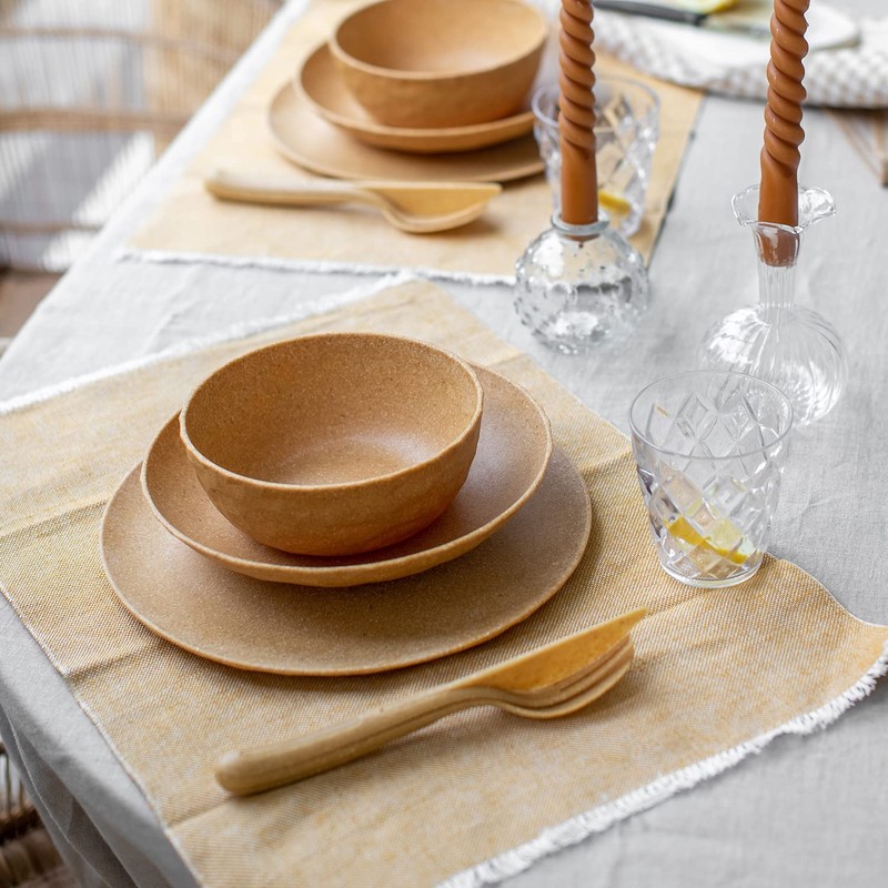 koziol Cutlery 3-Piece Klikk Natural Wood