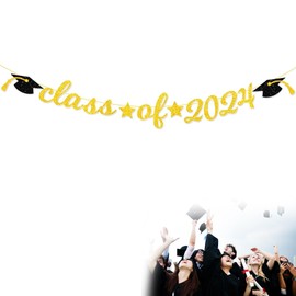 Healife Graduation Decoration – Golden Graduation Decoration Garland 2024 – Exam Passed Graduation Party Decoration, Passed Exam & Graduation Decoration 2024