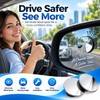360° Adjustable Blind Spot Mirror for Cars – Wide-Angle Convex