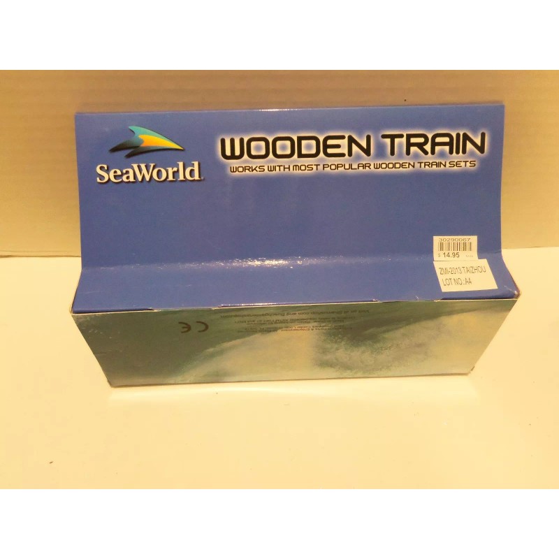 SEA WORLD WOODEN TRAIN (DOLPHIN & WHALE) SET-SEE DESCRIPTIONS- RARE
