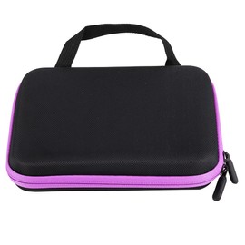 Haowecib Essential Oil Box, Essential Oil Case EVA Material 63 Slots Capacity for Moving for Travel(Purple)