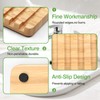 Self-Draining Bamboo Soap Dish – Natural One-Piece Soap Saver for