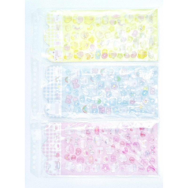 A4 Tri-Fold Brochure Ticket Seal, Multipurpose Storage Refill, 30 Holes,