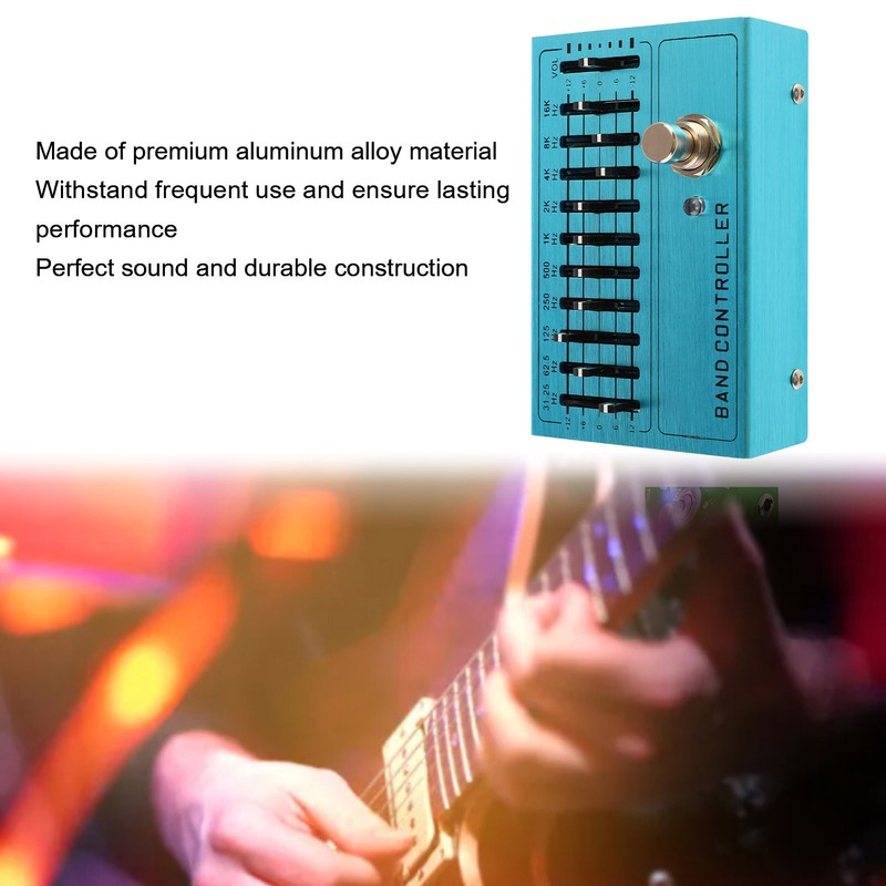 Instrument Band Controller Guitar Tone Preamplifier 10 Bands EQ Independent